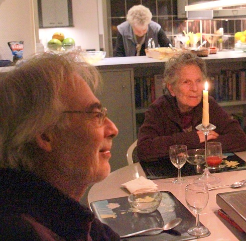 2015 Niels 66 jaar, etentje bij Joke.