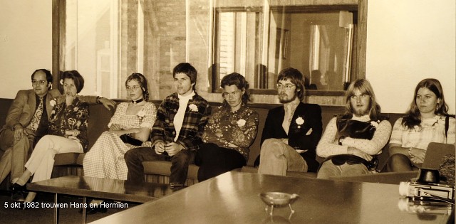 1972 Hans en Hermien trouwen